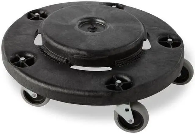 Alt view image 5 of 9 - RUBBERMAID FG264000BLA 250 lb.Container Dolly for 55 gal.