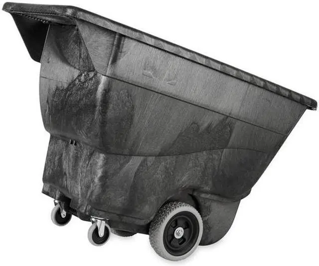Alt view image 6 of 10 - RUBBERMAID FG9T1300BLA 1/2 cu. yd. 450 lb. Tilt Truck