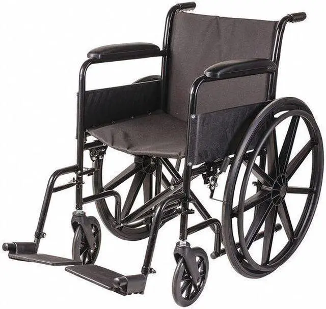 Alt view image 5 of 6 - DMI 503-0658-0200 Wheelchair,250 lb,18 In Seat,Silver