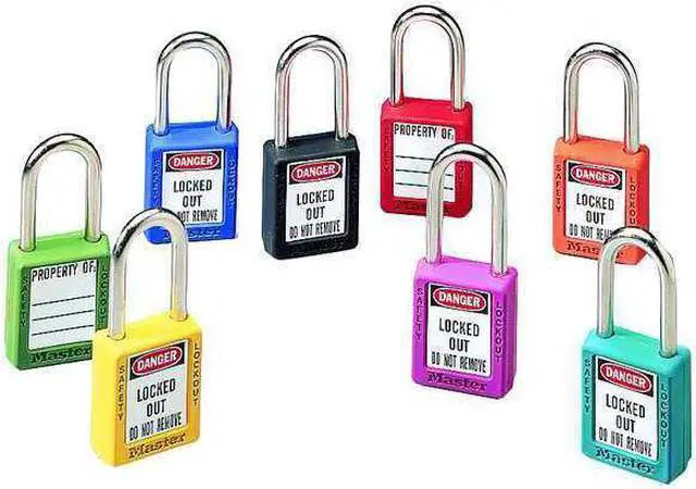 Alt view image 7 of 8 - MASTER LOCK 410KAW400RED-3XX1331 Lockout Padlock,KA,Red,1-3/4"H