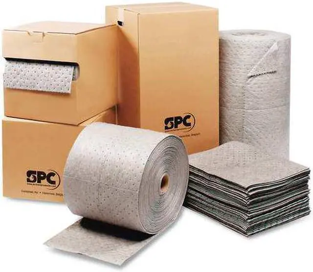 Alt view image 3 of 7 - BRADY SPC ABSORBENTS MRO100 Absorbent Pad, Absorbs 26 gal. Universal, PK 100
