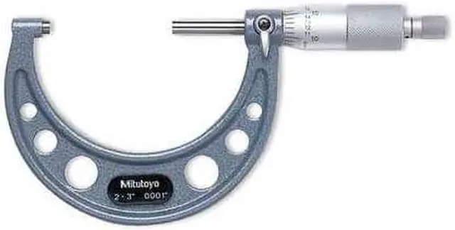 Alt view image 3 of 3 - MITUTOYO 103-218 Micrometer,3 to 4",0.0001,Ratchet