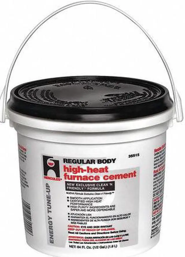 Main image of HERCULES 35515 Furnace/Stove Cement,High Temp.,1/2 gal.