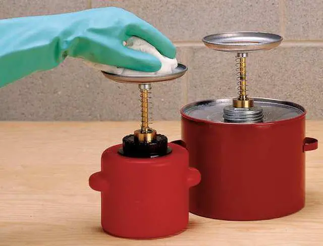 Alt view image 3 of 3 - EAGLE MFG P702 Plunger Can,1/2 Gal.,Galvanized Steel