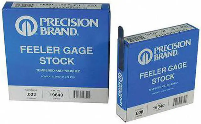 Main image of PRECISION BRAND 19390 Feeler Gauge,High Carbon Steel,0.0100 In
