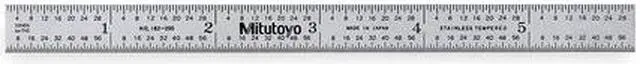 Alt view image 3 of 4 - MITUTOYO 182-205 Steel Rule,Flexible,6In,32/64ths/0.5/1mm