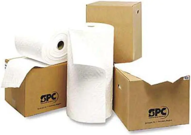 Alt view image 3 of 7 - BRADY OP50 Sorbent Pad, 41 gal, 30 in x 30 in, Oil, White, 50 PK