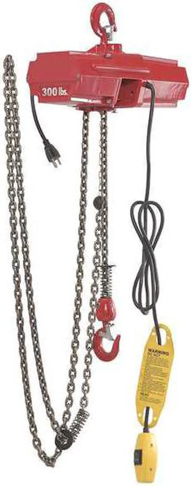 Alt view image 5 of 6 - DAYTON 4GU71 Electric Chain Hoist, 500 lb, 10 ft, Hook Mounted - No Trolley,