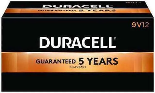 Alt view image 4 of 12 - DURACELL MN1604BKD Duracell CopperTop 9V Alkaline Battery, 12 PK, 9VDC