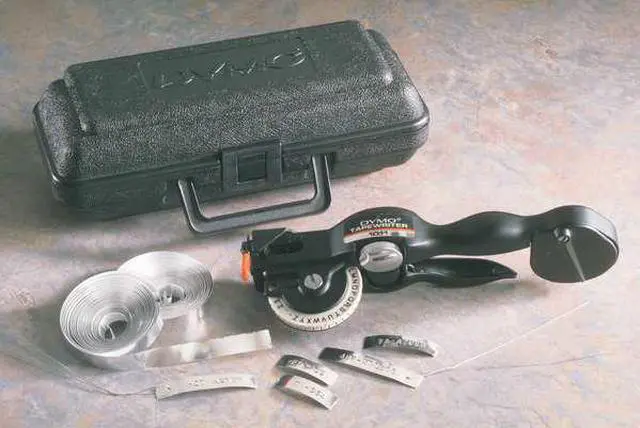 Alt view image 8 of 8 - DYMO 101105 RHINO (R) Manual Label Maker, Tape width 3/8, 1/2"