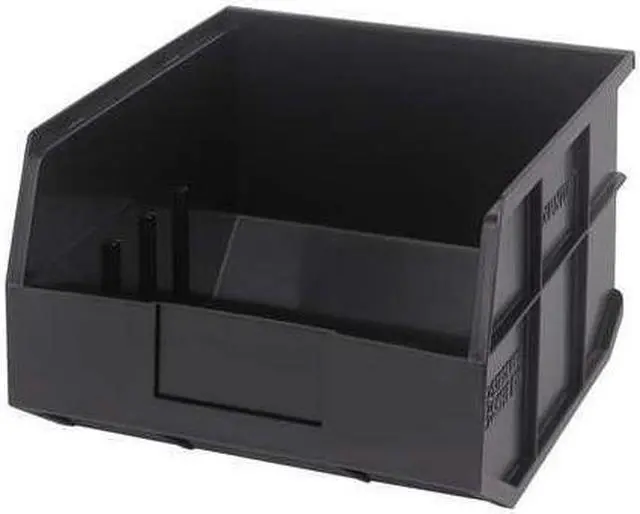 Alt view image 2 of 2 - QUANTUM STORAGE SYSTEMS SSB425BK Shelf Storage Bin, Polypropylene, Black, 7 in