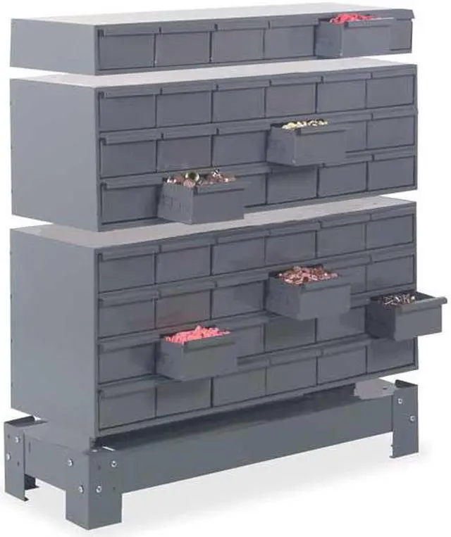 Alt view image 5 of 5 - DURHAM MFG 002-95 Prime Cold Rolled Steel, Drawer Bin Cabinet, 12 1/4 in D x 4