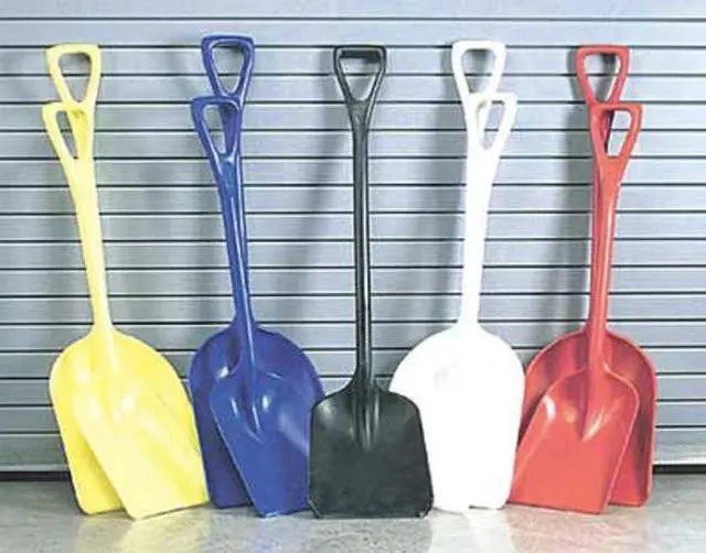 Alt view image 3 of 3 - REMCO 6896BKSS No. 3 Safety Square Point Shovel, Plastic Blade, 30 in L, Black