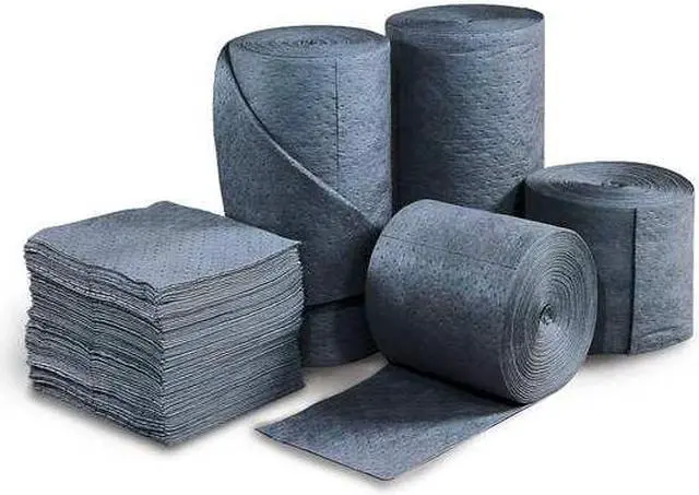 Alt view image 5 of 7 - BRADY SPC ABSORBENTS MRO100 Absorbent Pad, Absorbs 26 gal. Universal, PK 100