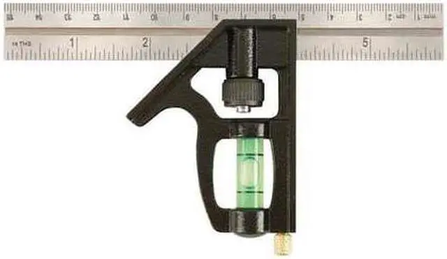 Alt view image 2 of 2 - JOHNSON 406EM-S Combo Square,6 in L,in/mm Graduations