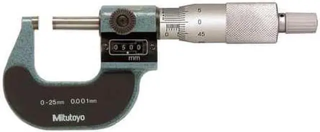 Alt view image 3 of 3 - MITUTOYO 193-111 Digital Micrometer,Outside,0 to 25mm