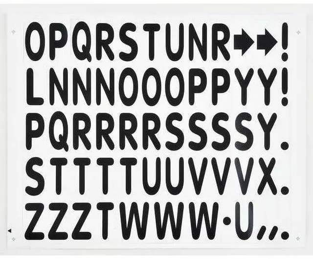 Alt view image 4 of 7 - UNITED VISUAL PRODUCTS UVSS120 Letter Board Sign, 36 in Height, 24 in Width