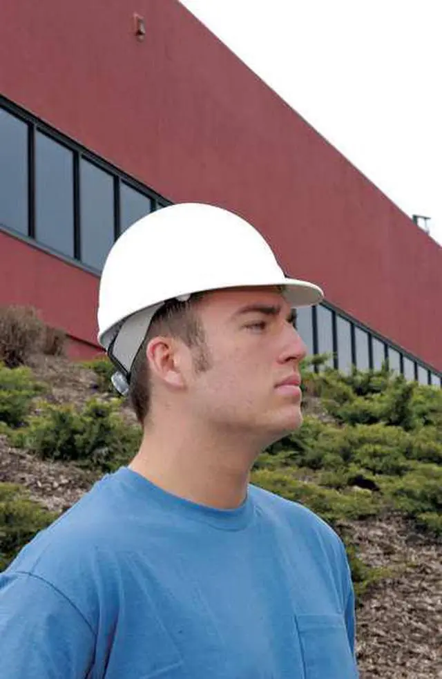Alt view image 5 of 6 - Hard Hat, FrtBrim, NonSlotted, 8Rtcht, White