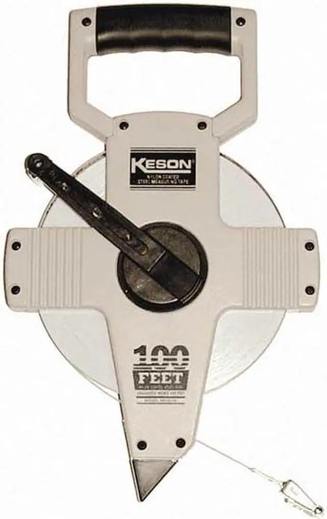 Alt view image 9 of 11 - Keson Long Tape Measure,3/8 In x 200 ft,Gray  NR10-200