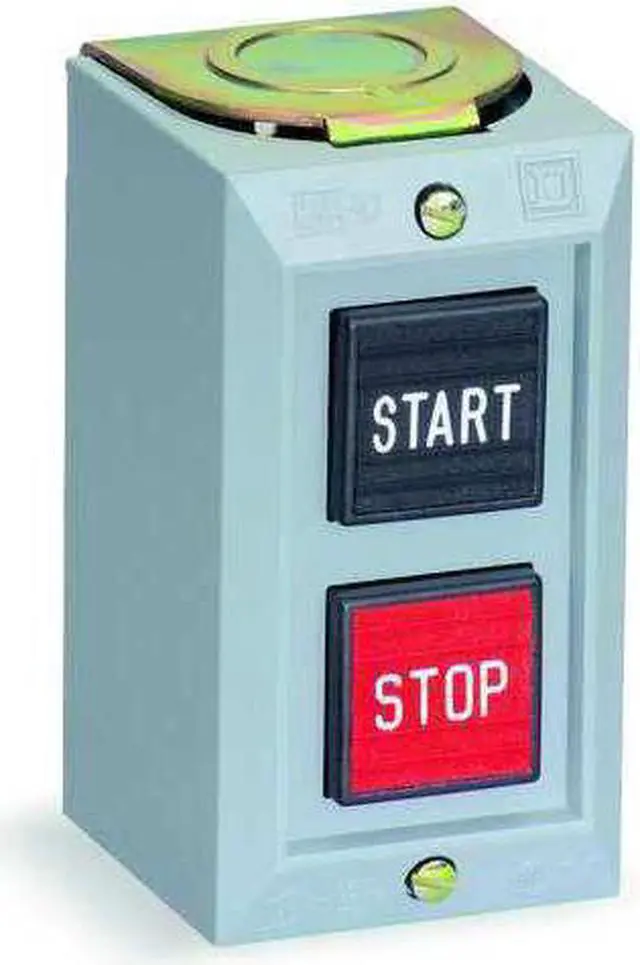 Alt view image 2 of 2 - SQUARE D 9001BG203 Push Bttn Cntrl Statn,1NO/1NC,Mshrm Head