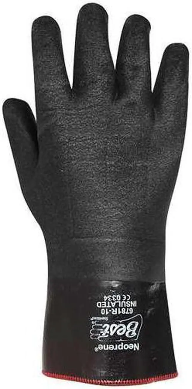 Alt view image 5 of 6 - Best Chemical Resistant Glove, 12" L, Sz L, PR Black   6781R