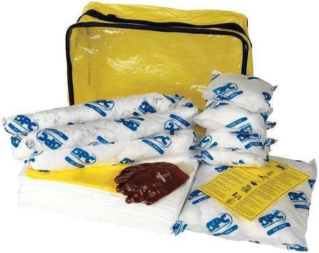 Alt view image 5 of 6 - BRADY SPC ABSORBENTS SKO-CFB Spill Kit, Oil-Based Liquids, Clear/Ylw
