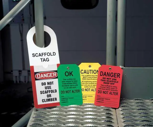 Alt view image 6 of 6 - ACCUFORM TSS102PTP Caut Tag,5-7/8 x 3-3/8 In,Bk/Yel,PK25