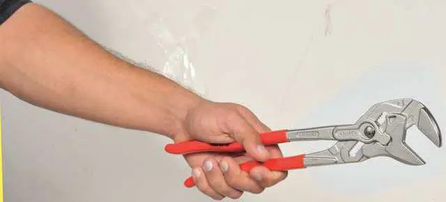 Alt view image 5 of 7 - KNIPEX 86 03 300 SBA 12 in Knipex Cobra Straight Jaw Plier Wrench Smooth,