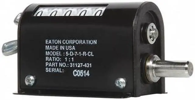 Alt view image 3 of 3 - EATON 5-D-7-1-R-CL Counter,Mechanical,Clockwise Roation