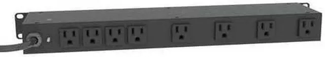 Main image of POWER FIRST 1BP99 Power Strip, Surge, 5-15R, 5-15P, 15 ft., Black