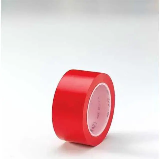 Alt view image 11 of 12 - 3M 471 Floor Marking Tape, vinyl, No Legend, Red, 2 in W., 5.2 mil Thickness