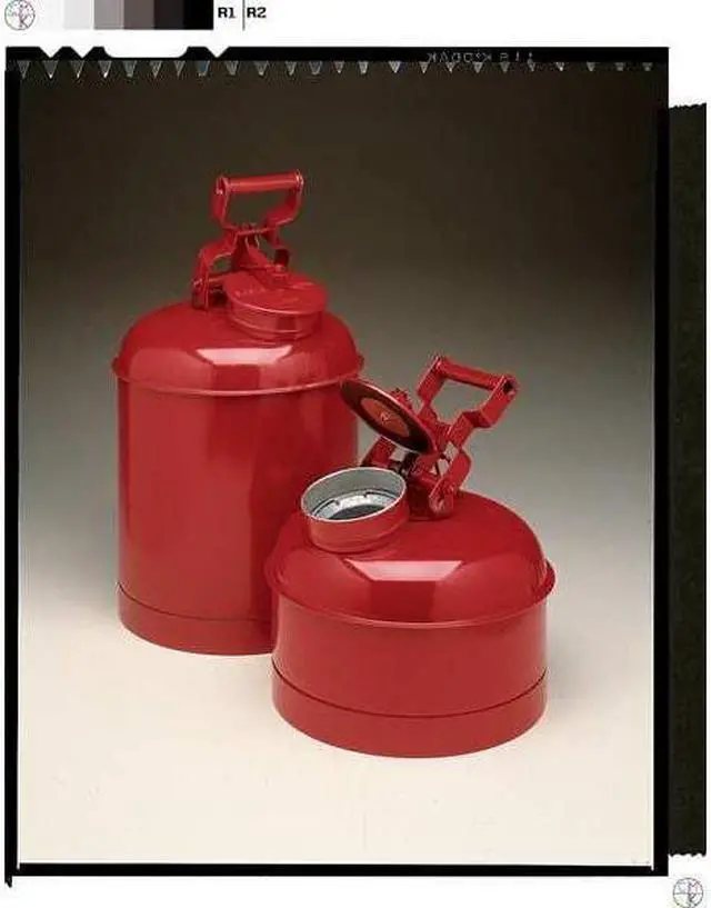 Alt view image 5 of 5 - EAGLE MFG 1425 Liquid Disposal Safety Can, Galvanized Steel, 5 gal, Flame