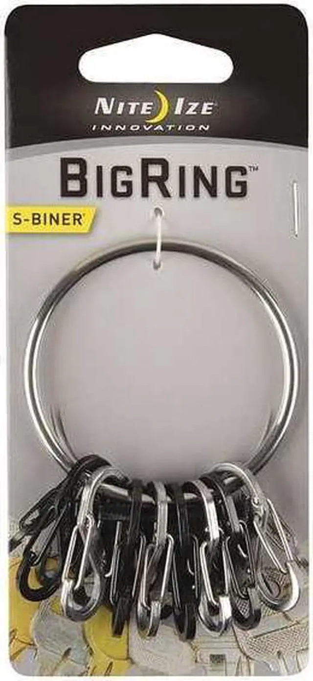 Alt view image 8 of 8 - NITE IZE BRG-M1-R3 Key Rack, Black, Large, Silver Texture