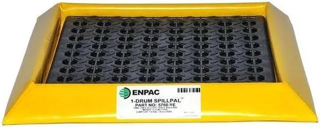Alt view image 5 of 7 - ENPAC 5750-YE-G Drum Spill Cntnmnt Pallet,1 Drum