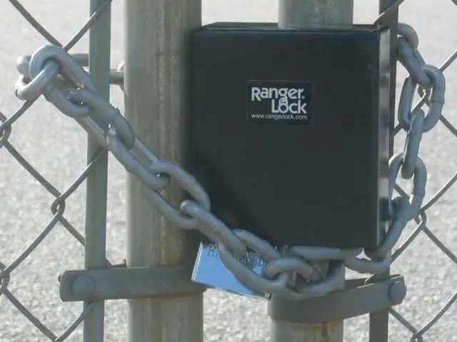 Alt view image 5 of 5 - Protect lock securing chain or cable