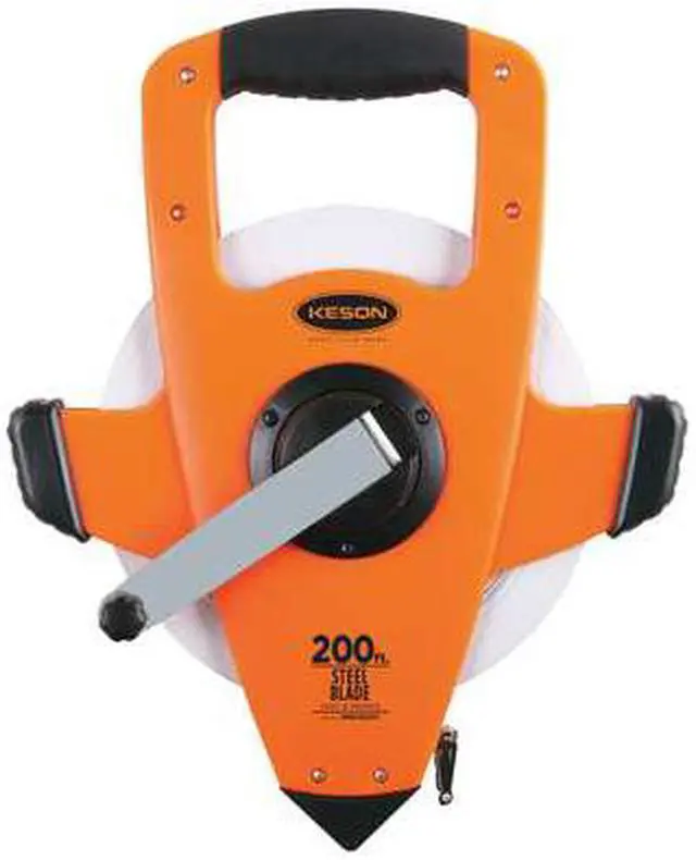 Alt view image 2 of 6 - Keson Long Tape Measure,3/8 In x 200 ft,Orange  NRS18200