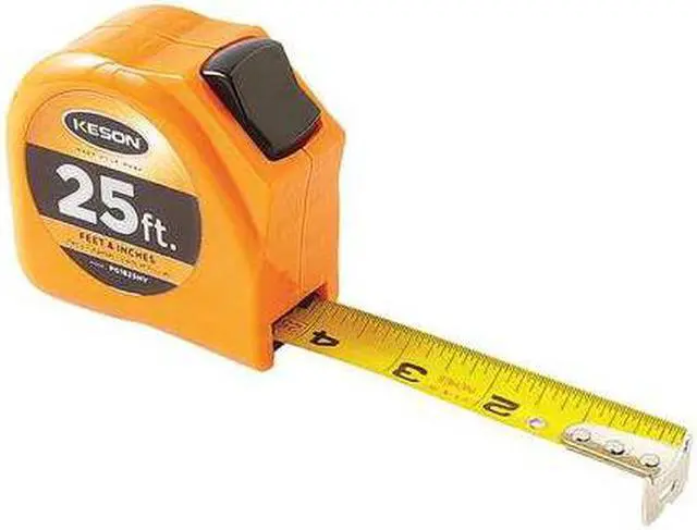 Alt view image 3 of 8 - Keson Tape Measure,1 In x 25 ft,Orange,In./Ft.  PGT1825V