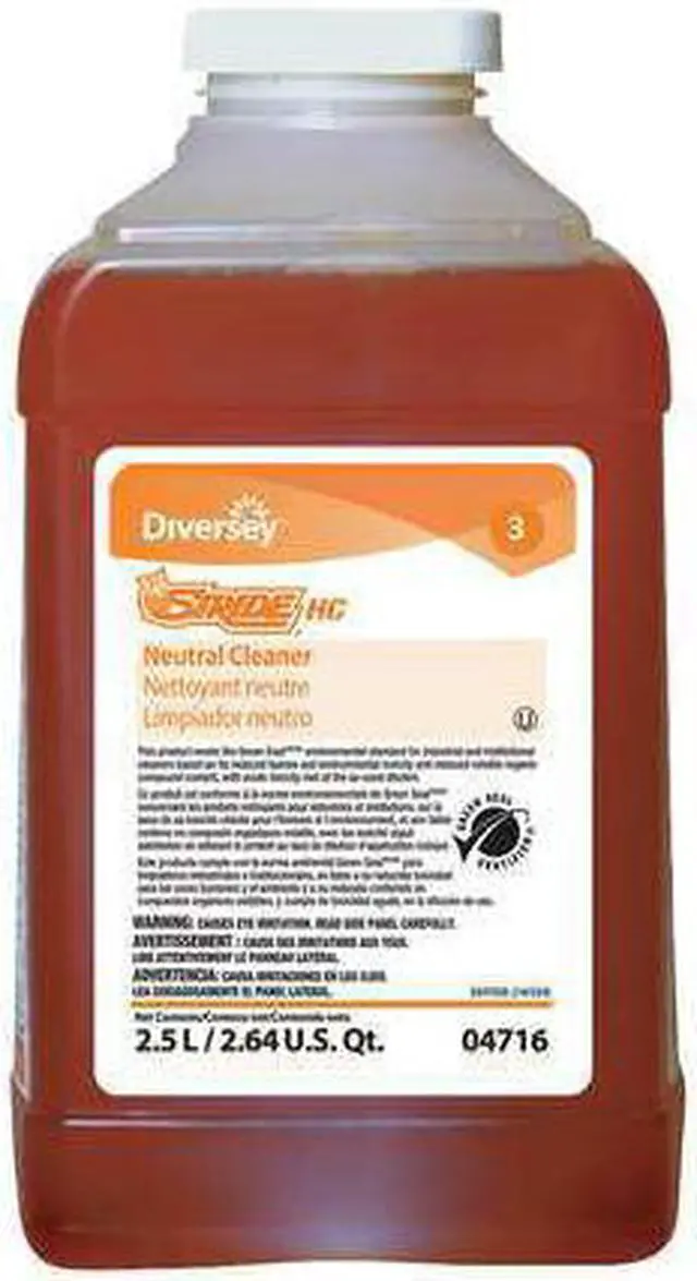 Alt view image 2 of 2 - DIVERSEY 904716 Neutral Cleaner,Size 2.5L,Orange,PK2