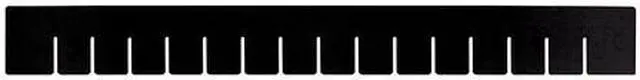 Alt view image 3 of 3 - QUANTUM STORAGE SYSTEMS DL93030CO Plastic Divider, Black, 22 1/2 in L, 17 1/2