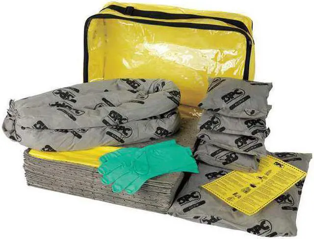 Alt view image 5 of 6 - BRADY SKA-CFB Spill Kit, 15 gal Volume Absorbed per Kit, Bag, Clear/Yellow