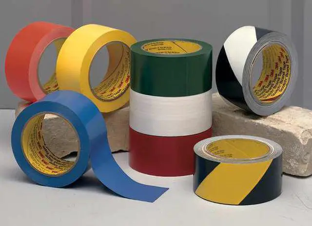 Alt view image 10 of 12 - 3M 471 Floor Marking Tape, vinyl, No Legend, Red, 2 in W., 5.2 mil Thickness