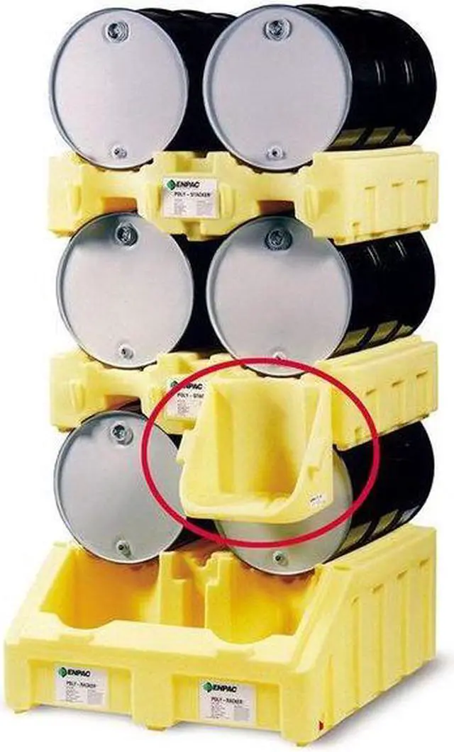 Alt view image 3 of 8 - ENPAC 6003-YE Drum Stacker Shelf,17 In. L,22 In. W