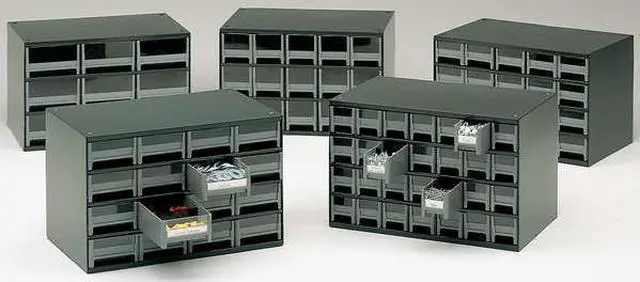 Alt view image 6 of 8 - AKRO-MILS 19715 Drawer Bin Cabinet W/ 15 Drawers, Gray, Steel/Polystyrene, 17