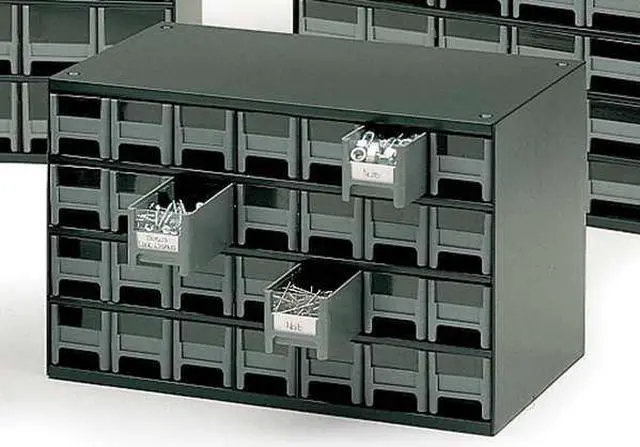 Alt view image 7 of 8 - AKRO-MILS 19228 Drawer Bin Cabinet, 11 In. D, 17 In. W