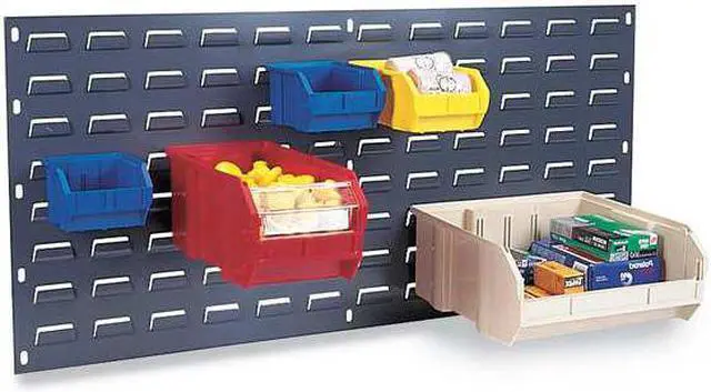Alt view image 4 of 6 - Quantum Storage Systems Louvered Panel Gray Powder Coated  Steel  QLP-3619