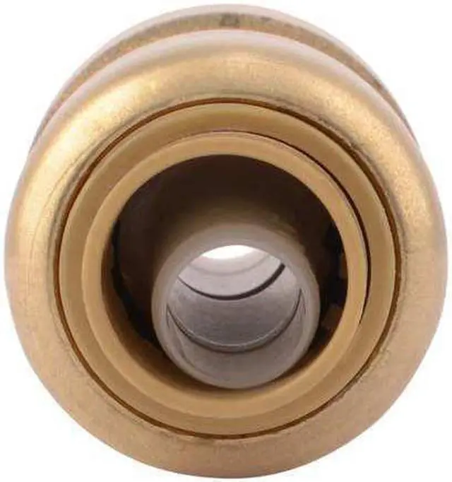 Alt view image 5 of 5 - SHARKBITE U006LF Push-Fit Coupling Fitting, 3/8 in Tube Size, Brass, Brass