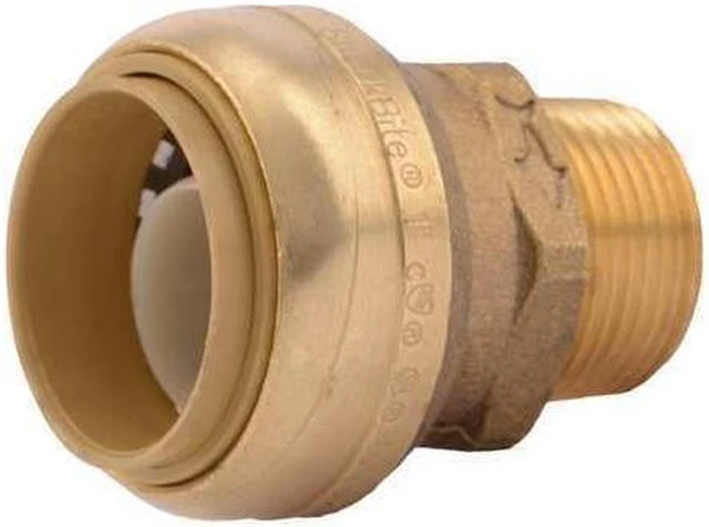 Alt view image 5 of 6 - SHARKBITE UR142A Male Reducing Adapter, 1 in Tube Size, Brass, Brass