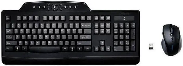 Alt view image 7 of 13 - Kensington Black Proprietary Interface RF Wireless Standard Wireless Media Desktop Set