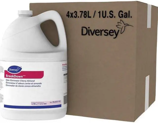 Alt view image 4 of 5 - DIVERSEY 94355110 Liquid Deodorizer,Size 1 gal.,Red