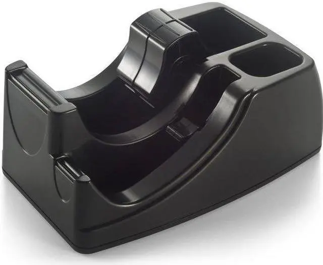 Alt view image 18 of 20 - Officemate Recycled 2-in-1 Heavy Duty Tape Dispenser 1" and 3" Cores Black 96690